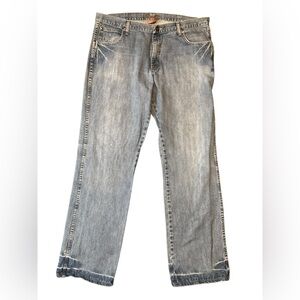 Vintage Wrangler classic style wedgie fit jeans in light blue size 38*36 Bootcut